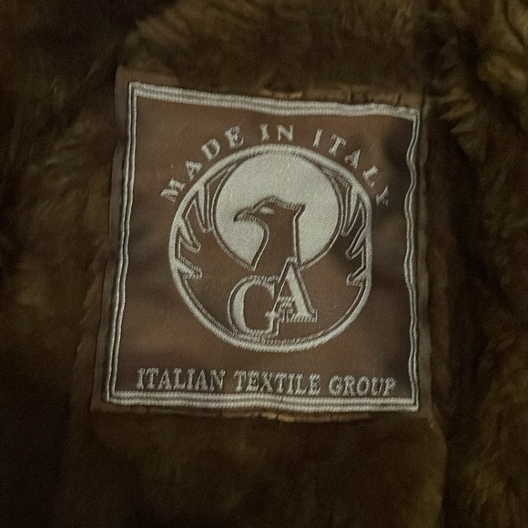 GA Italian Textile Group Handmade Shearling Mens Coat - Picture 5 of 14